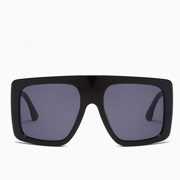 Star Look Solid Oversized Square Gradient Sunglasses - Black – Trendy &  Unique