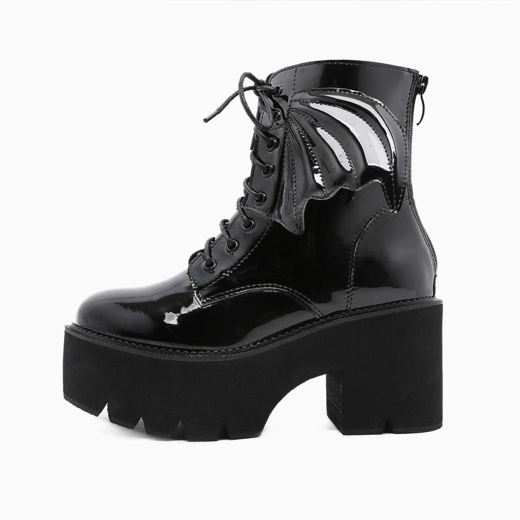 Womens black hotsell chunky heel boots